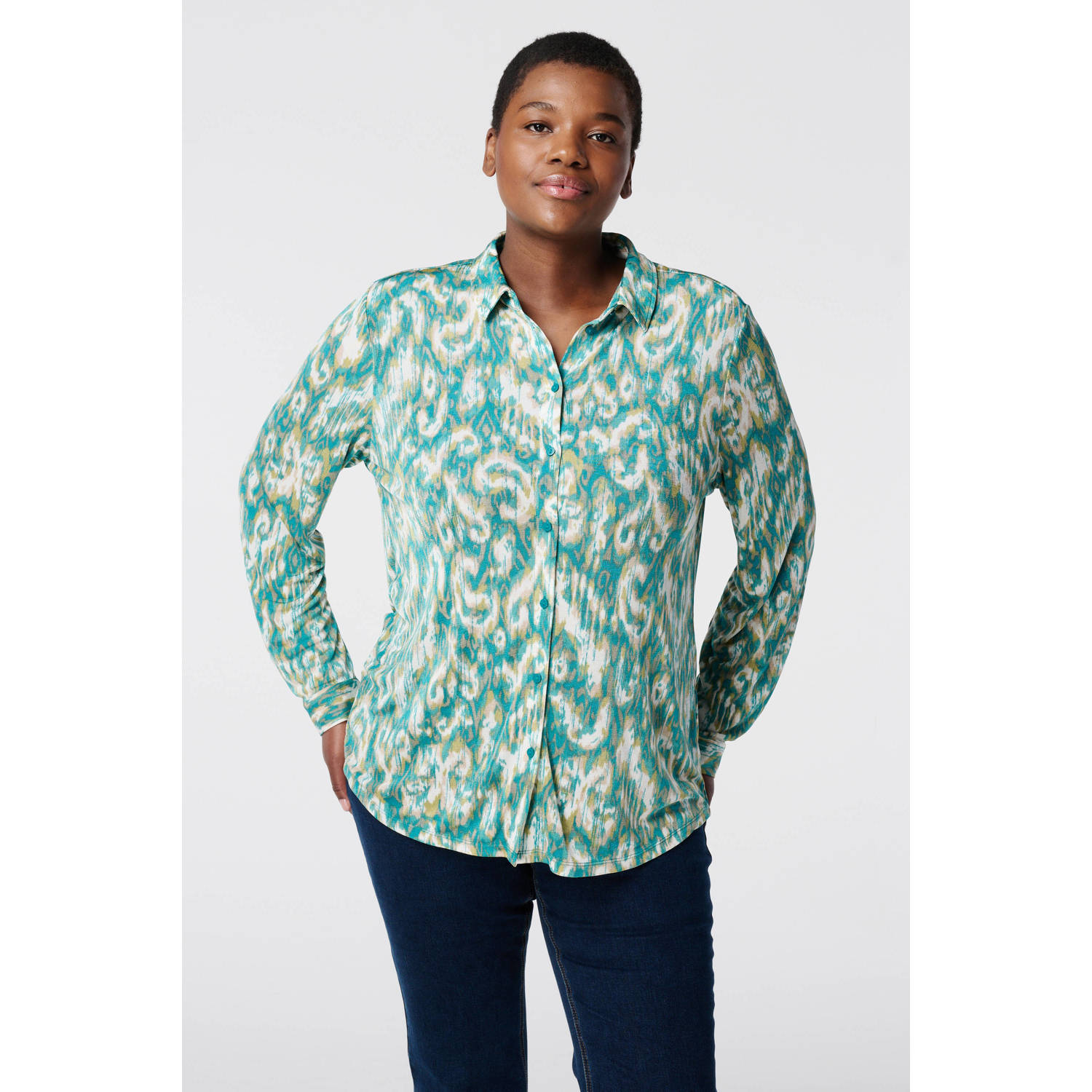 MS Mode blouse lichtblauw