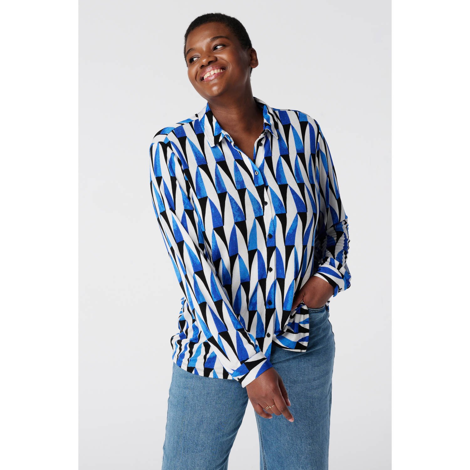 MS Mode blouse blauw