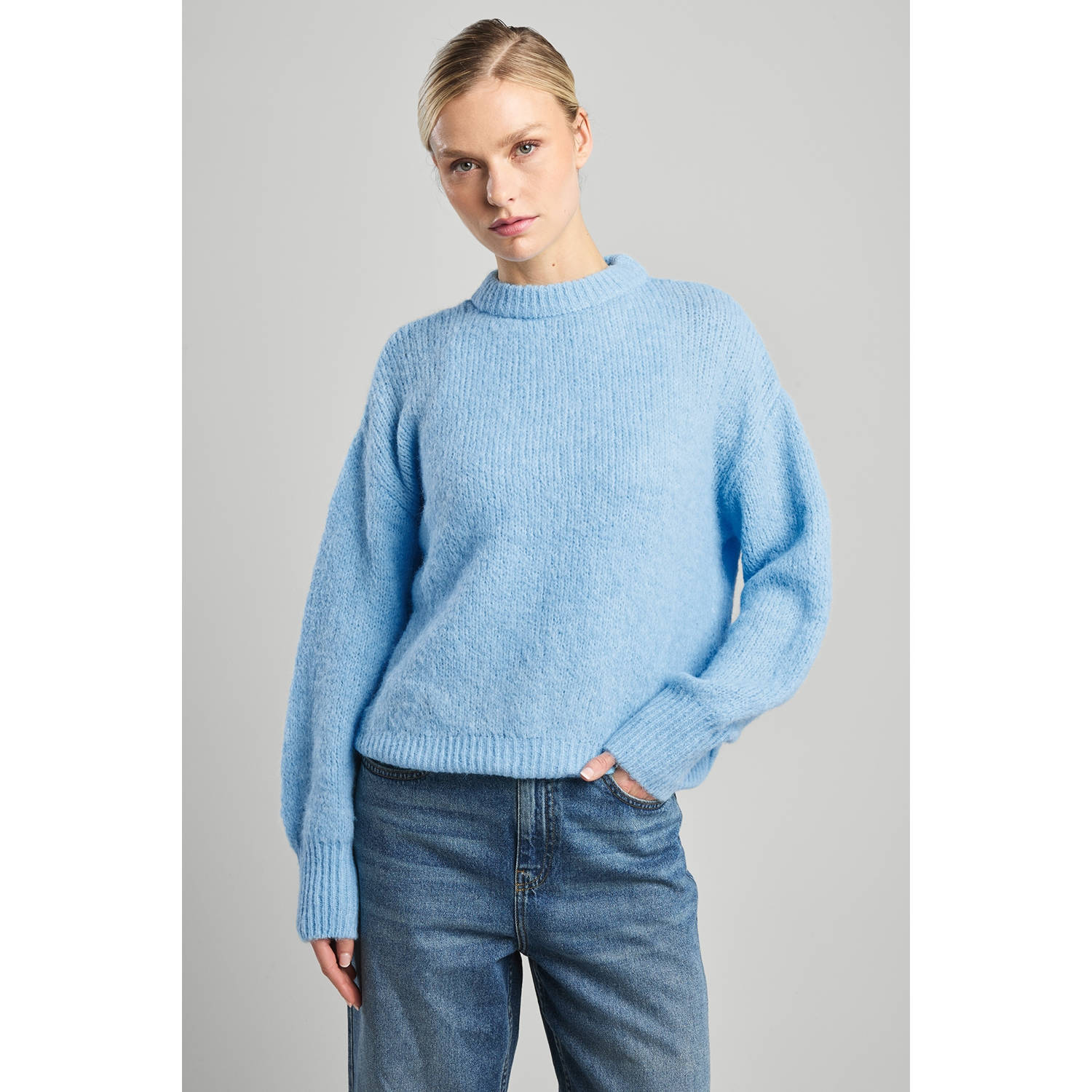 America Today trui blauw gebreid