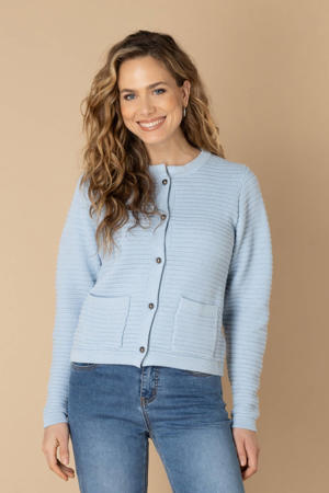 vest lichtblauw met textuur