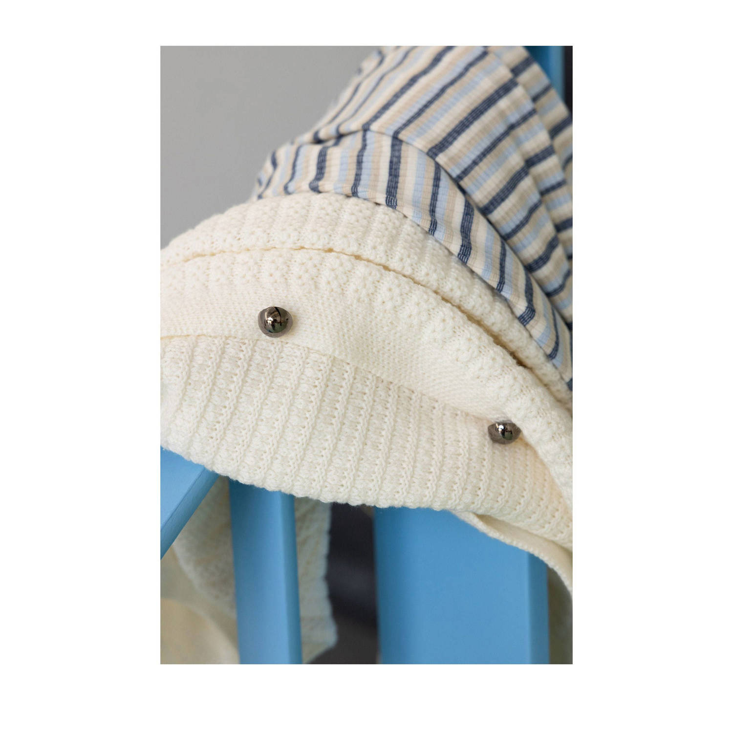 Ivy Beau vest ecru met textuur