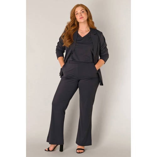 Base Level Curvy regular blazer zwart afbeelding
