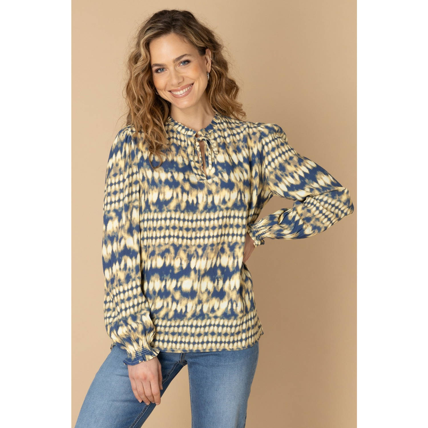 Ivy Beau blousetop beige