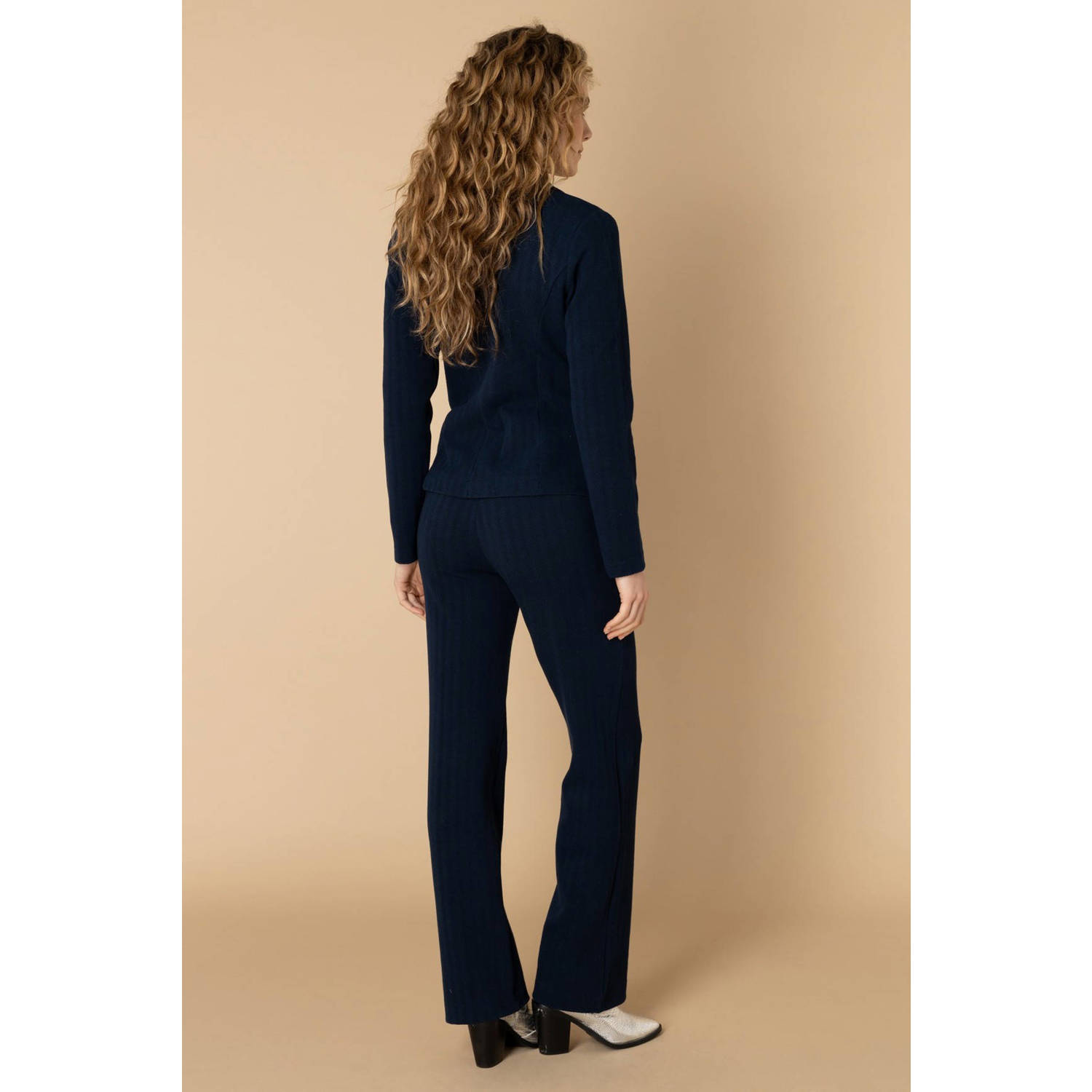 Ivy Beau regular blazer blauw