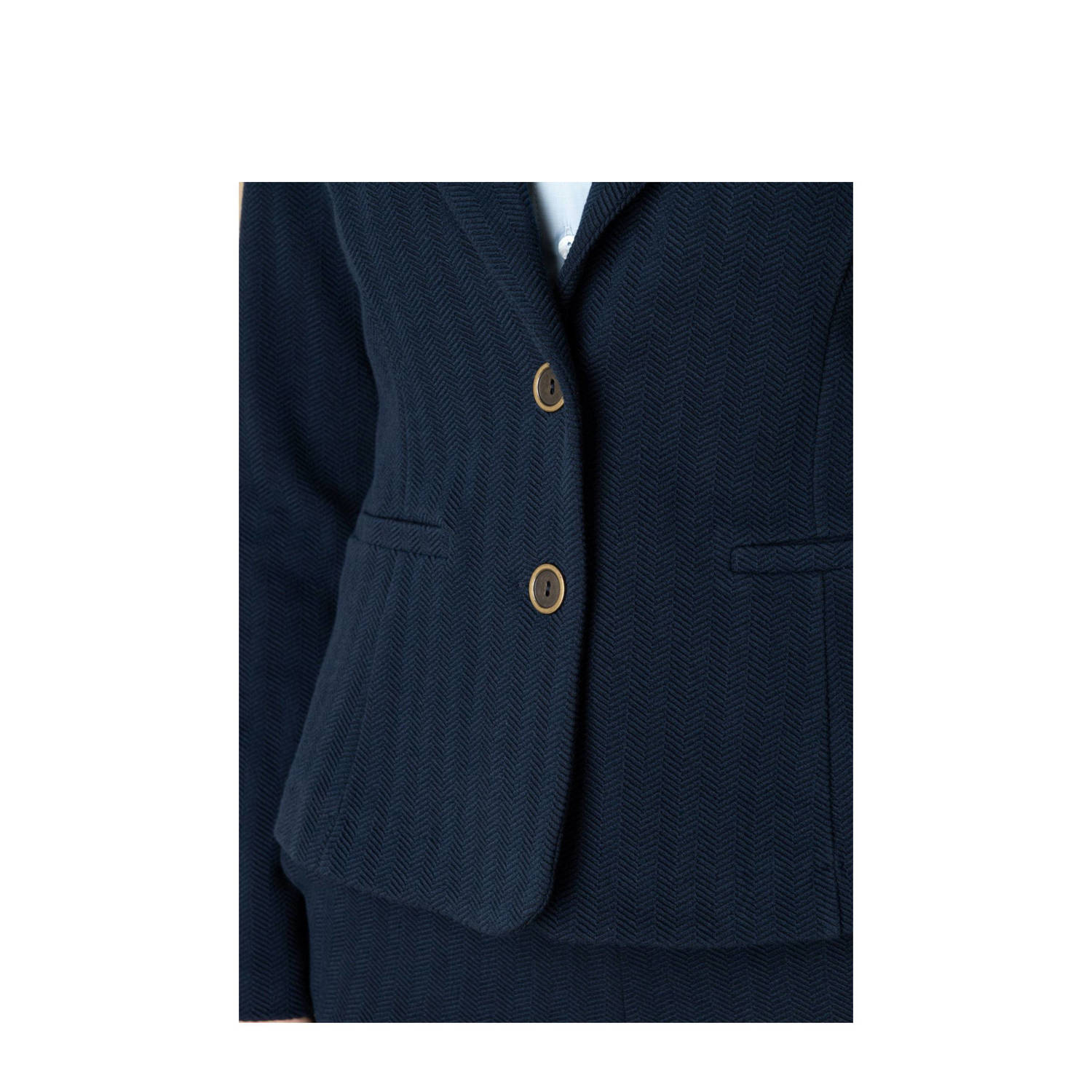 Ivy Beau regular blazer blauw