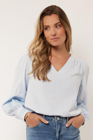 blousetop lichtblauw