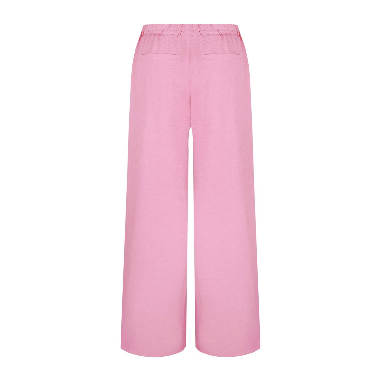 G-maxx wide leg high waist broek roze