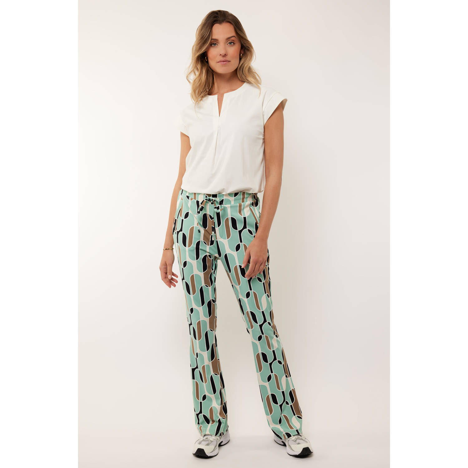 G-maxx wide leg high waist casual broek