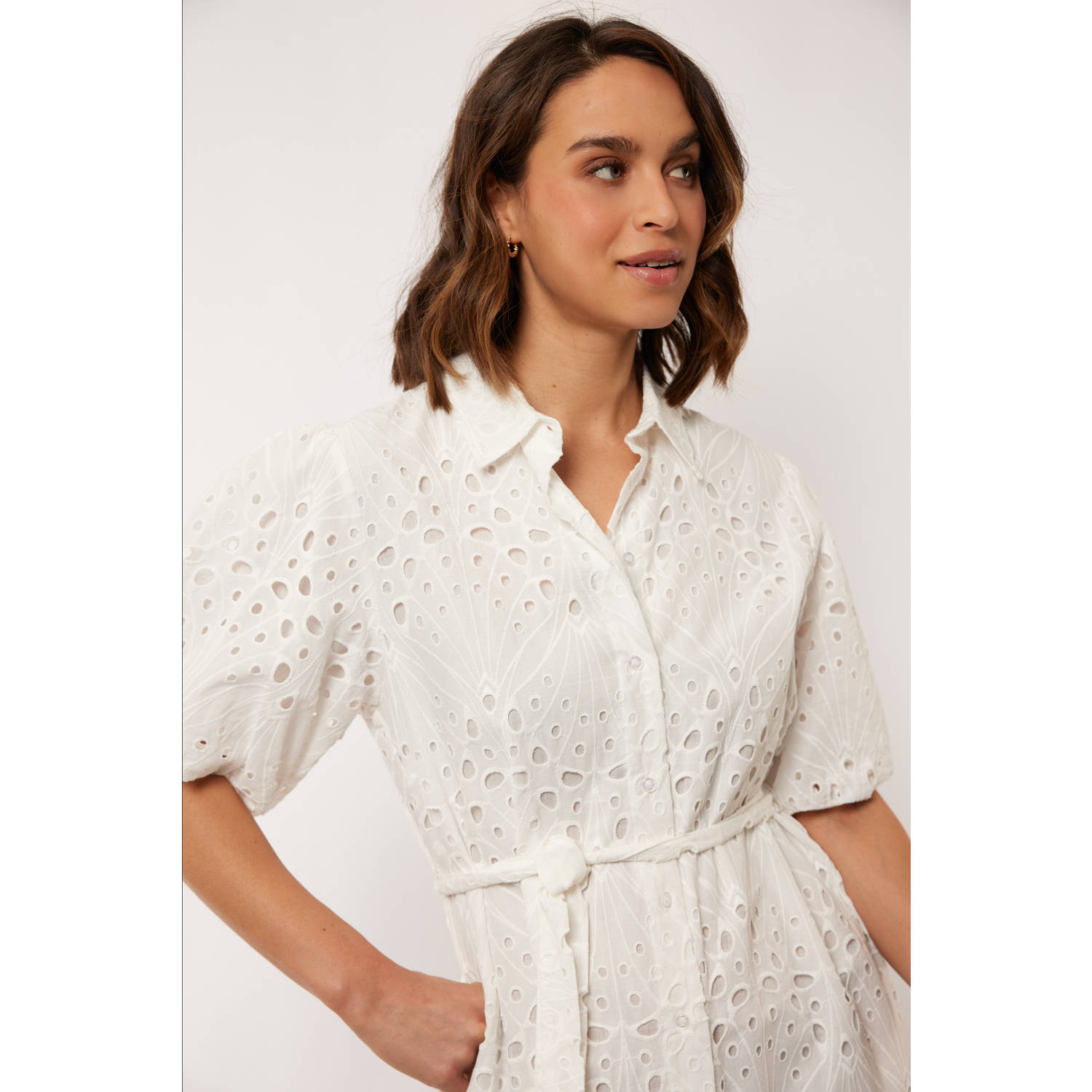 G-maxx blousejurk broderie wit