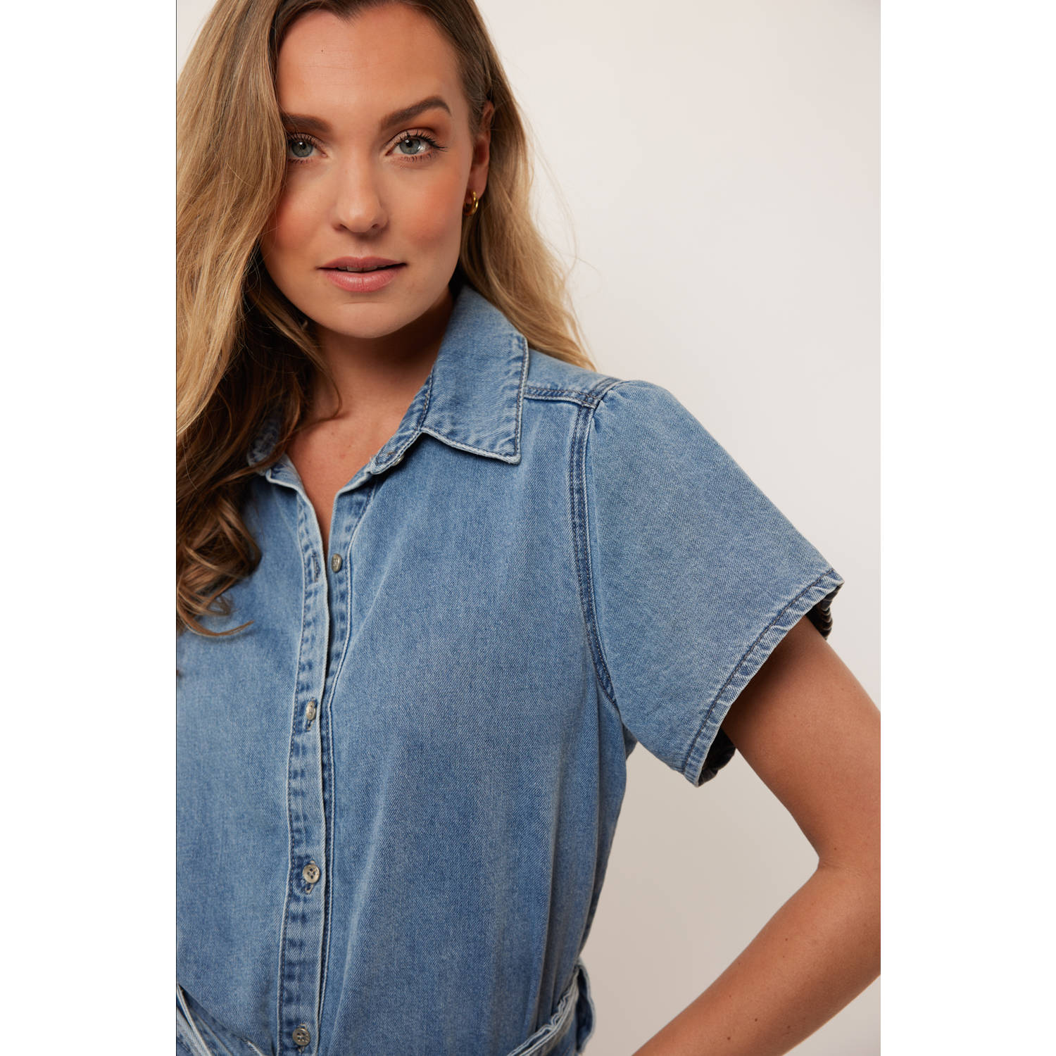 G-maxx blouse medium blue denim