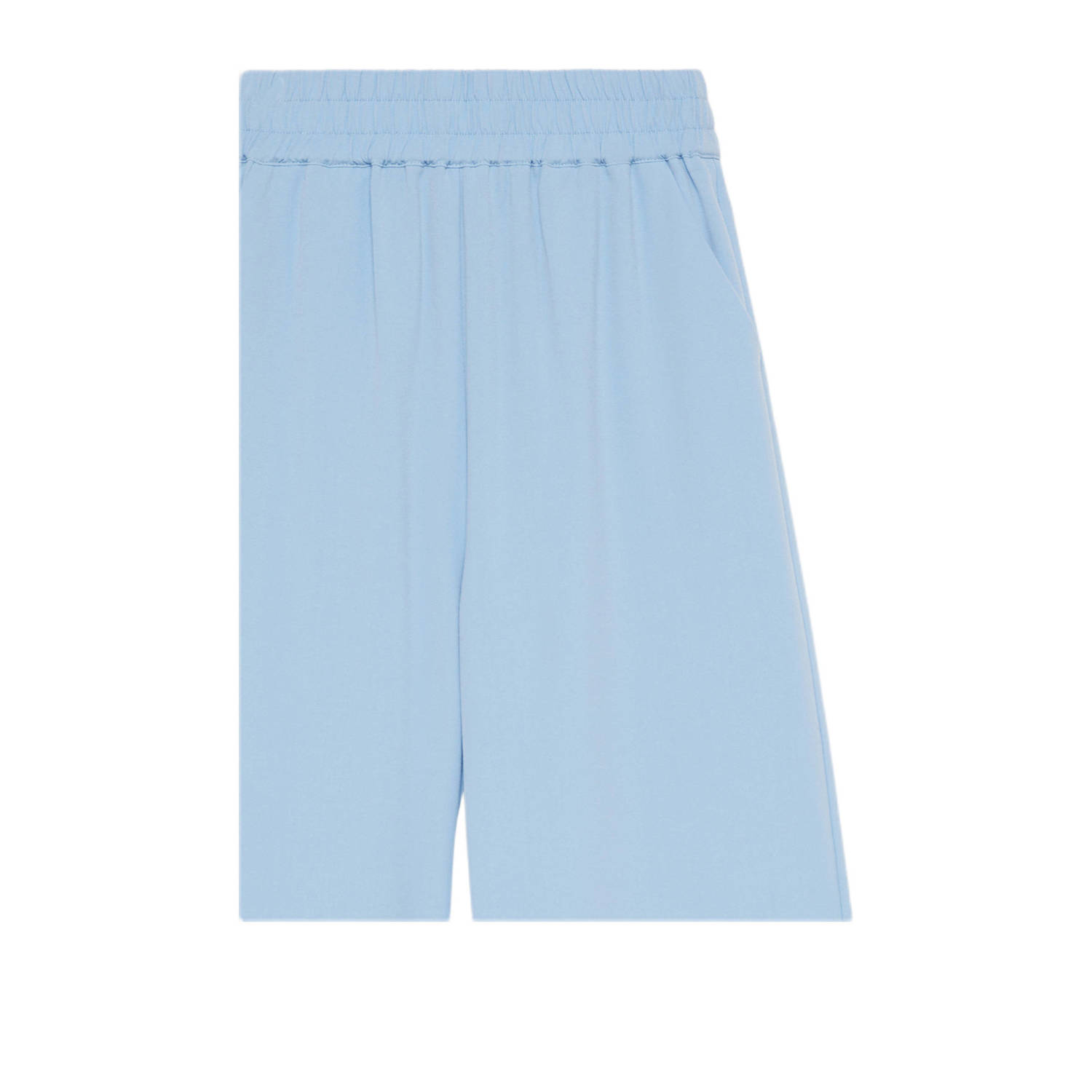 s.Oliver wide leg casual broek lichtblauw