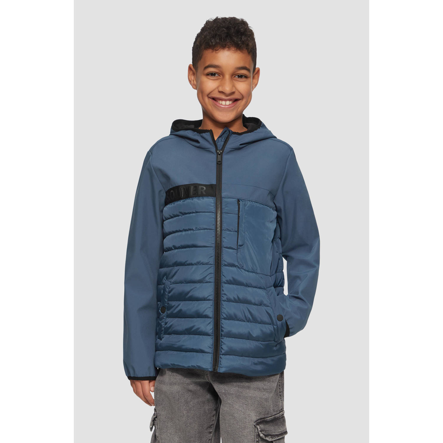 S.Oliver gewatteerde jas blauw