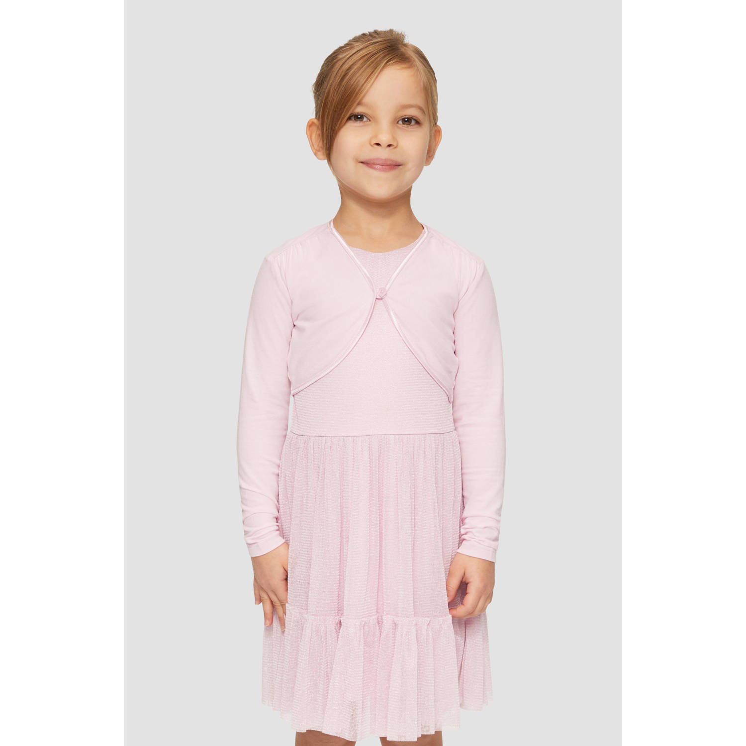 S.Oliver RED LABEL Regular fit bolero van jersey met bloemenknopen