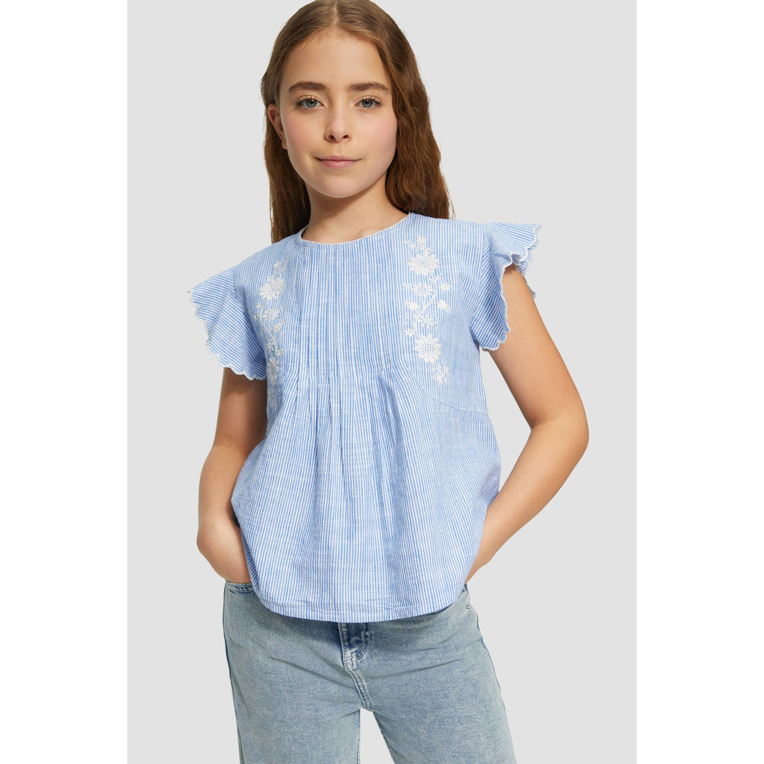S.Oliver mouwloze top blauw