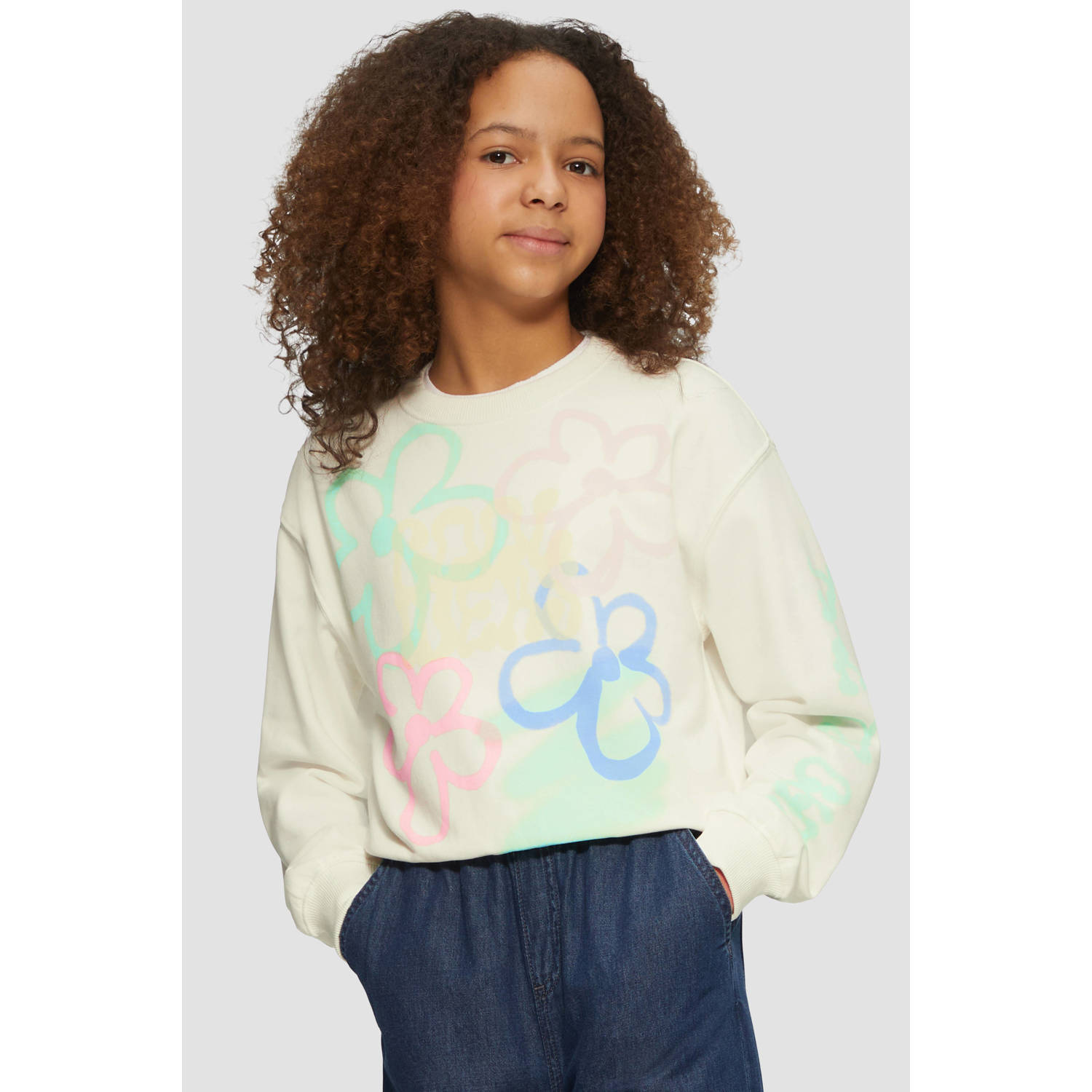 S.Oliver RED LABEL Junior Sweatshirt met voor- en achterkant print