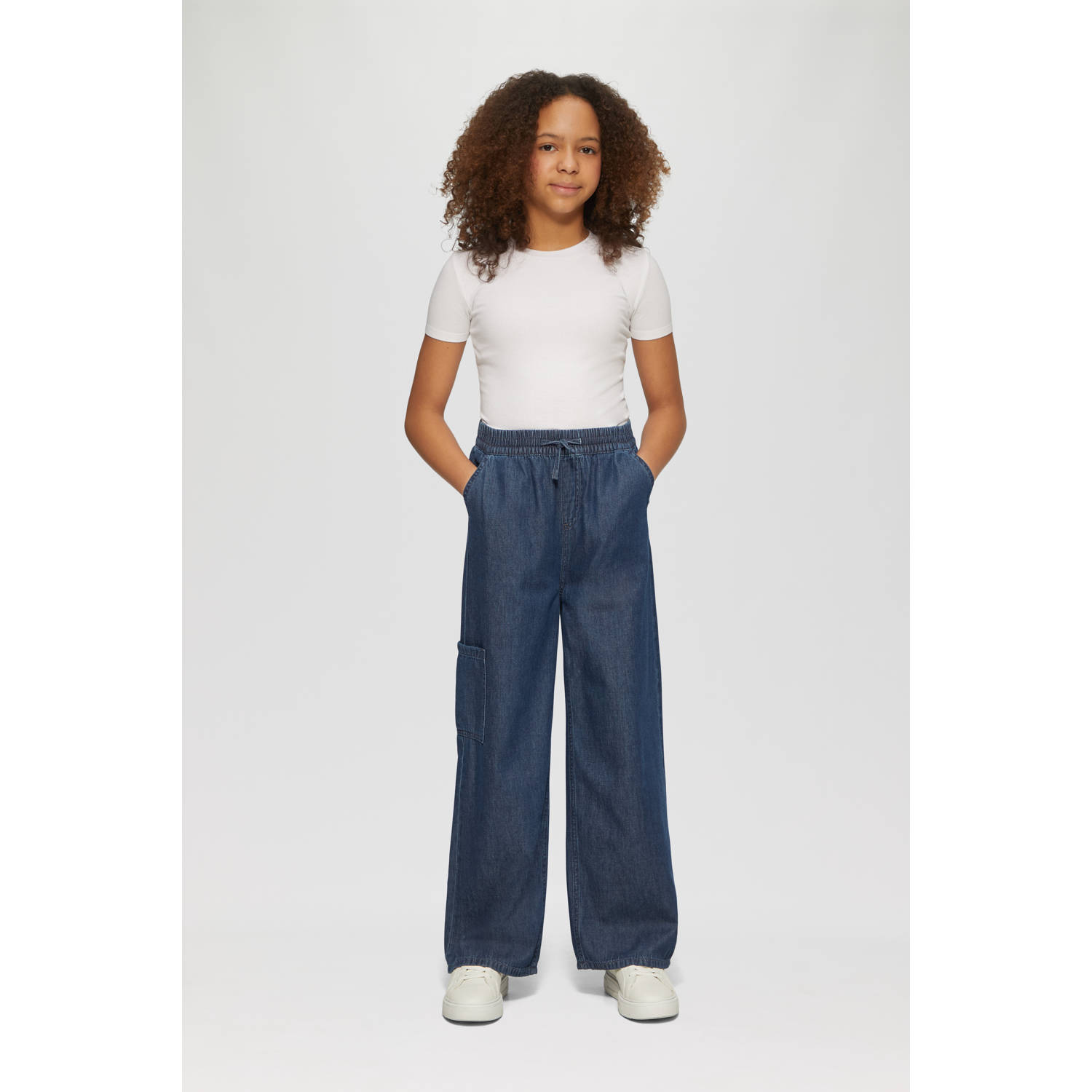 S.Oliver RED LABEL Wide leg jeans van zuiver katoen