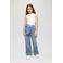 s.Oliver wide leg high waist jeans medium blue denim