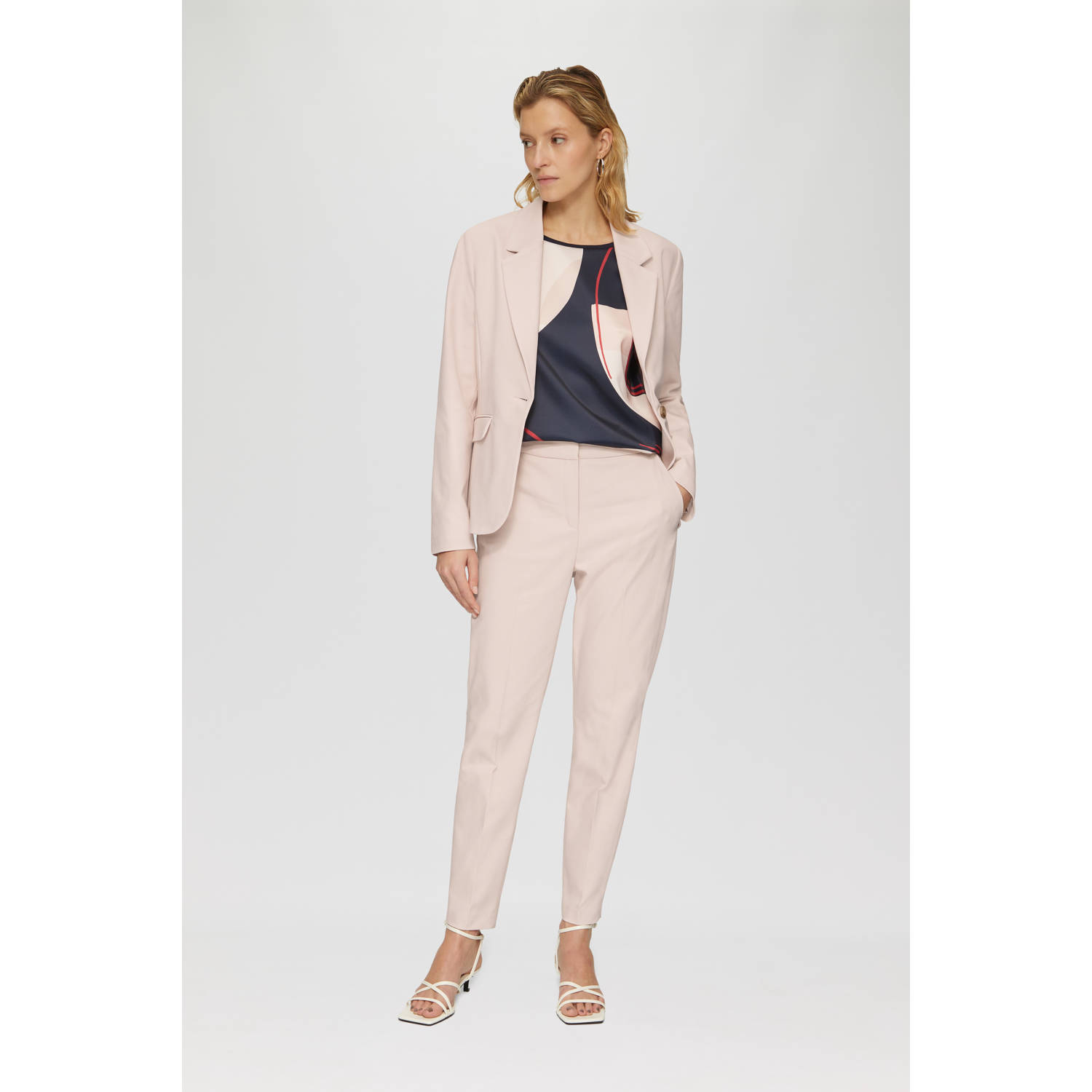 s.Oliver BLACK LABEL regular blazer lichtroze