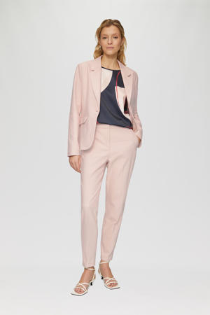 slim regular waist pantalon lichtroze