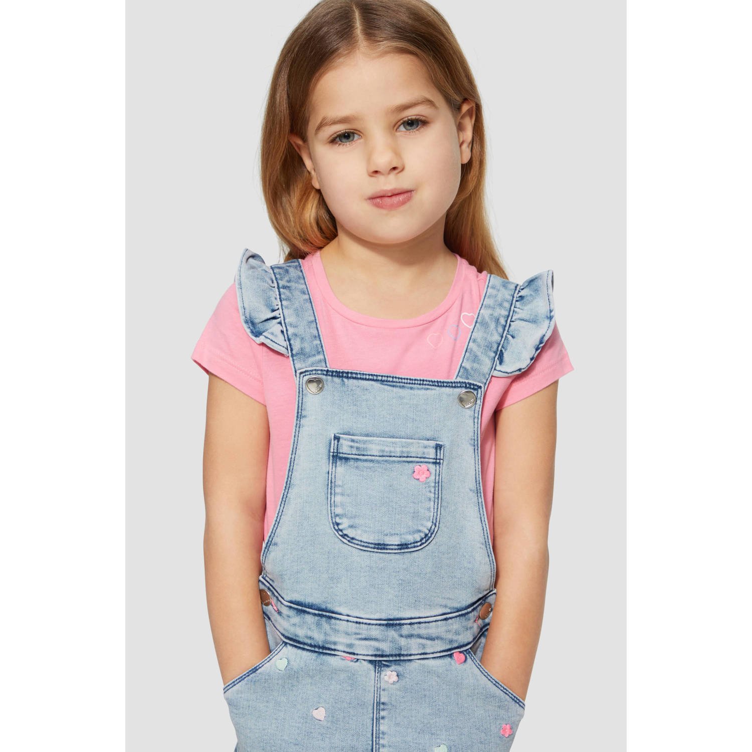 S.Oliver RED LABEL Uitlopende jeansjurk met stitchingdetails