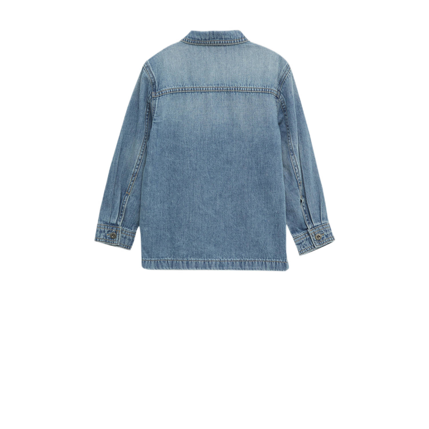 s.Oliver overhemd medium blue denim