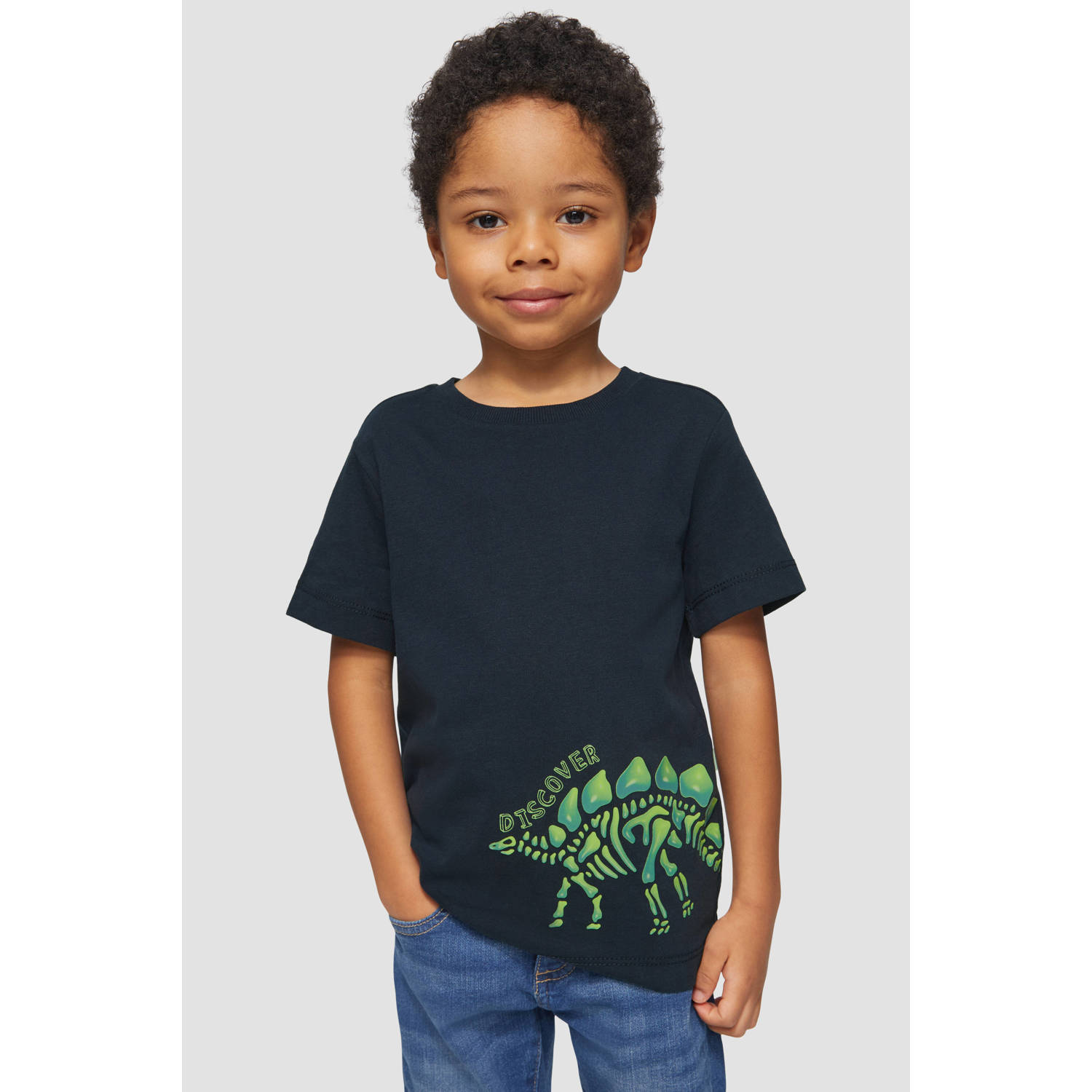 S.Oliver RED LABEL Regular fit T-shirt van zachte katoenmix met een siliconenprint