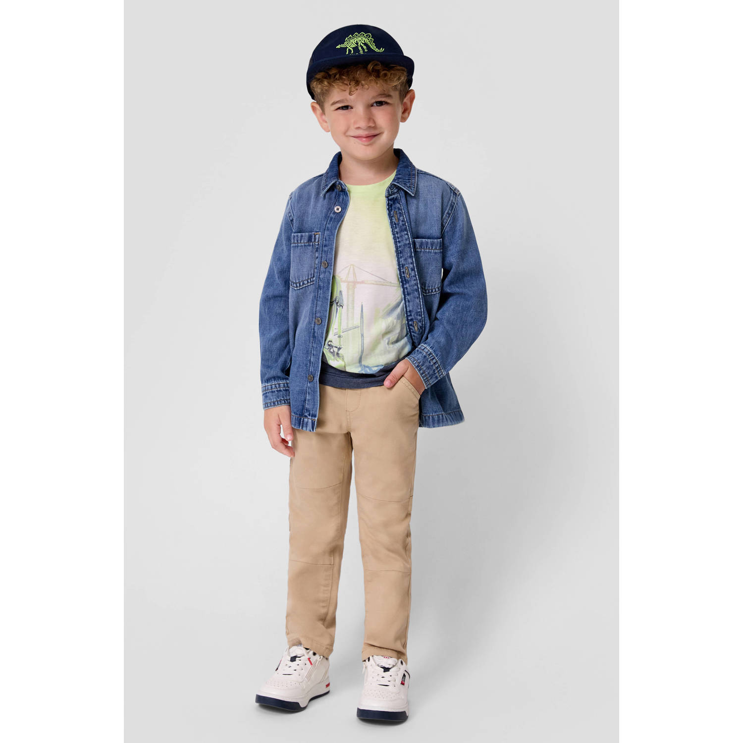S.Oliver casual broek lichtbruin