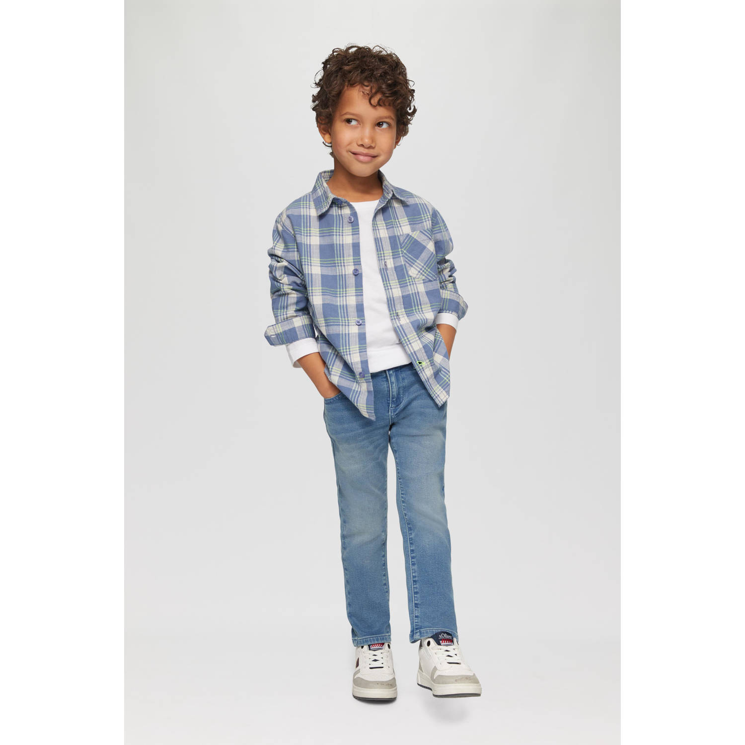s.Oliver straight leg  waist light blue denim