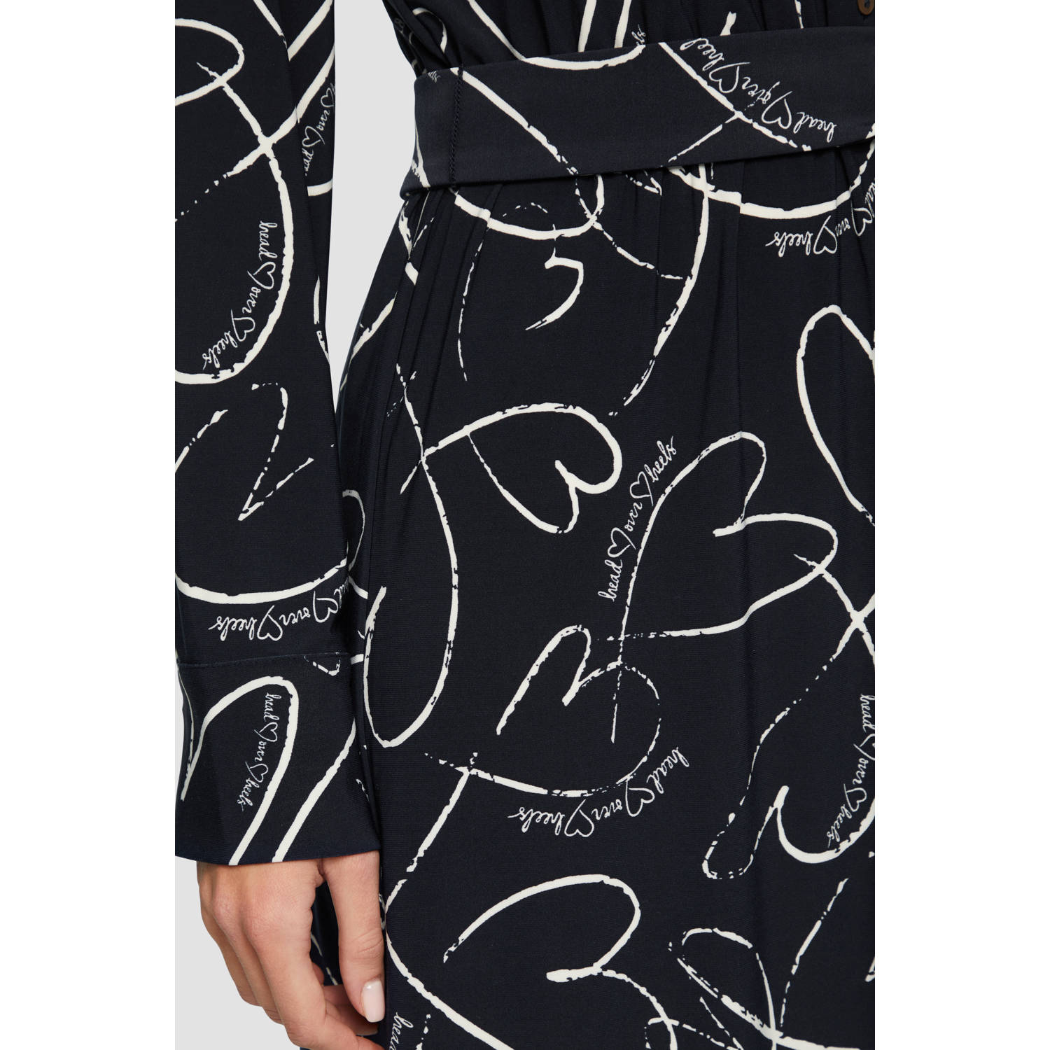 s.Oliver BLACK LABEL midi jurk marine
