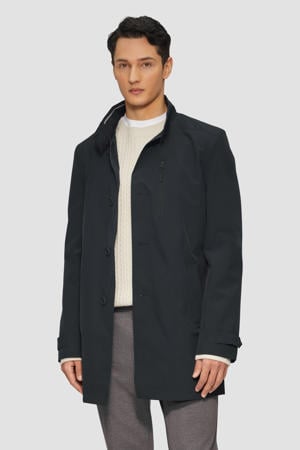 manteljas donkerblauw