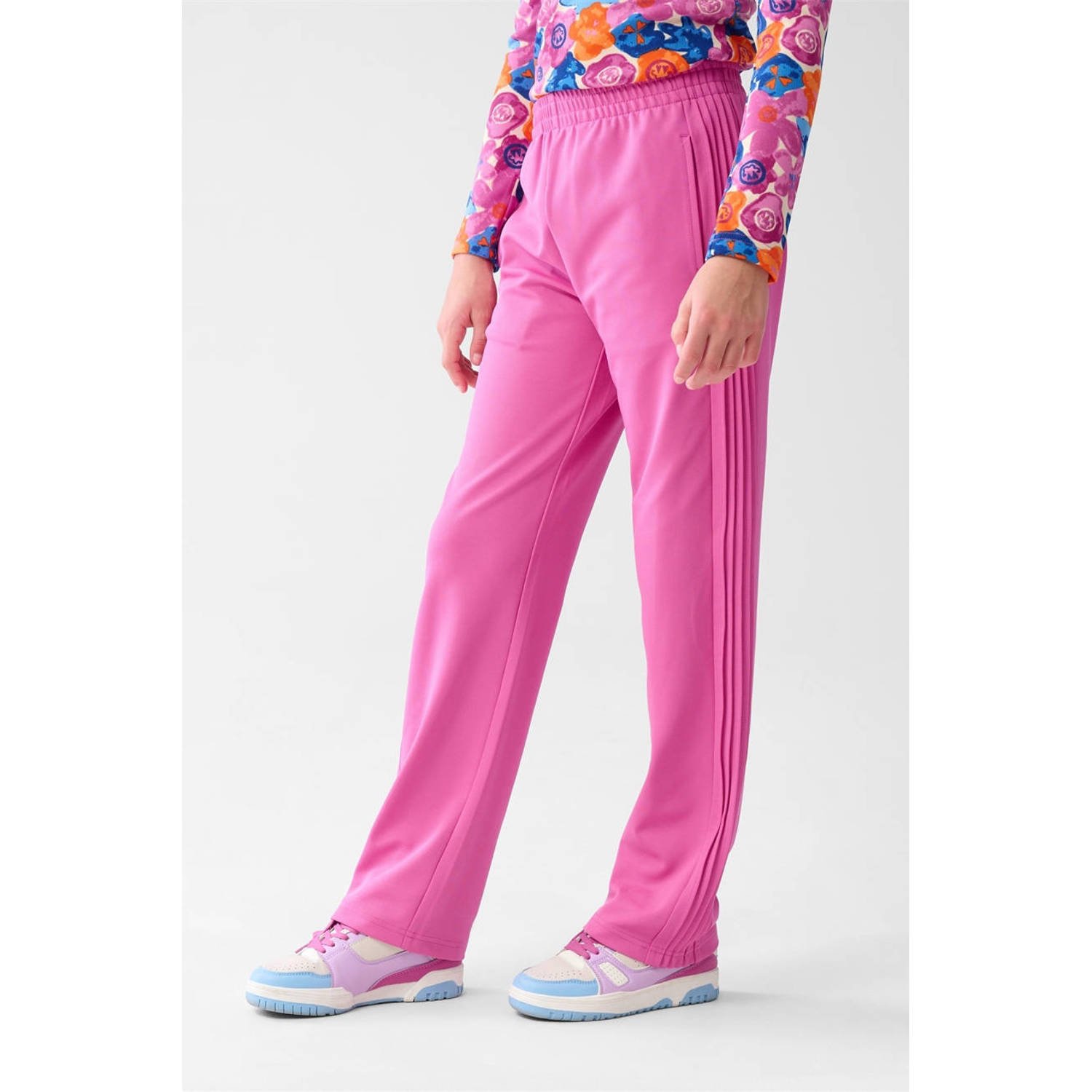 Shoeby wide leg joggingbroek roze