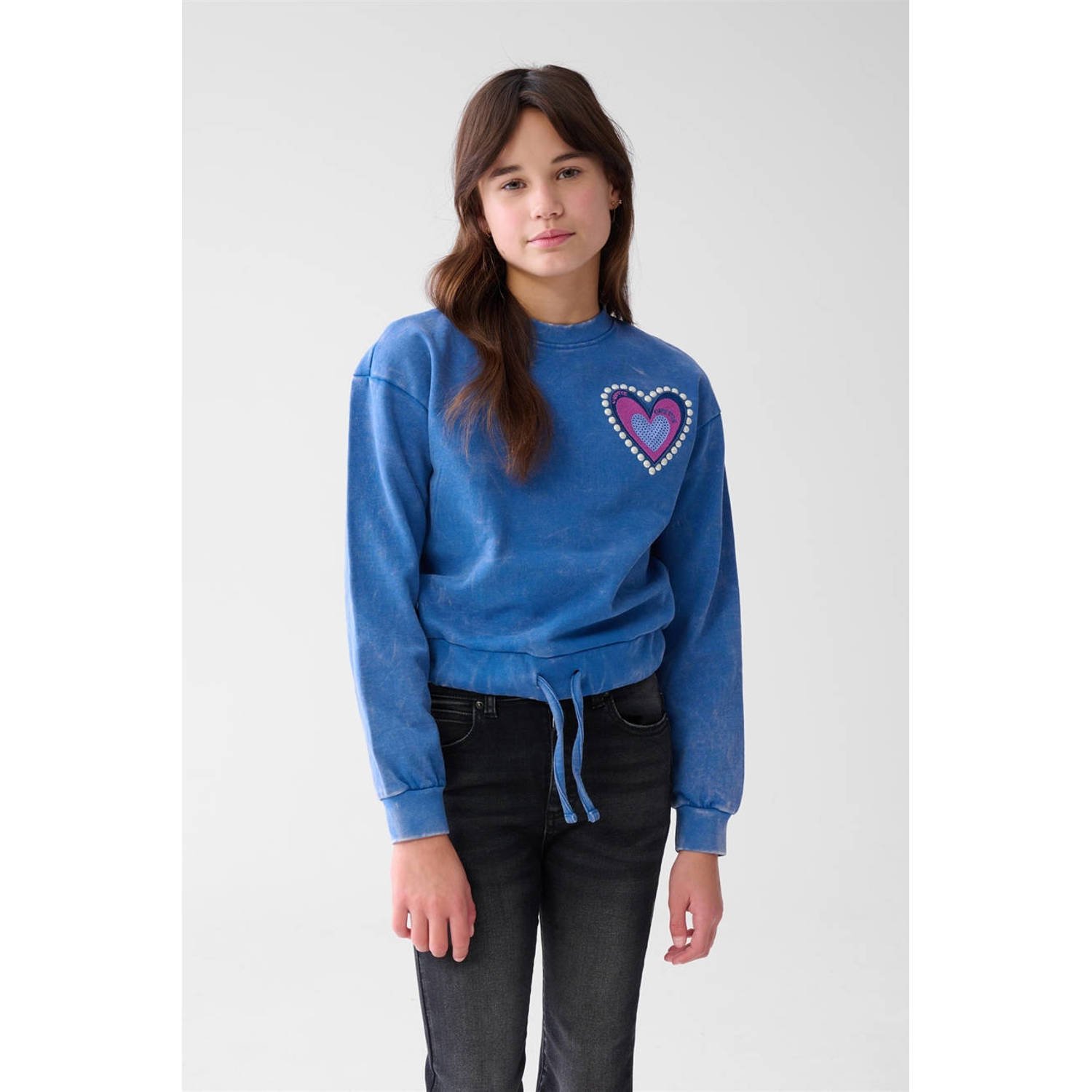 Shoeby sweater washed blauw