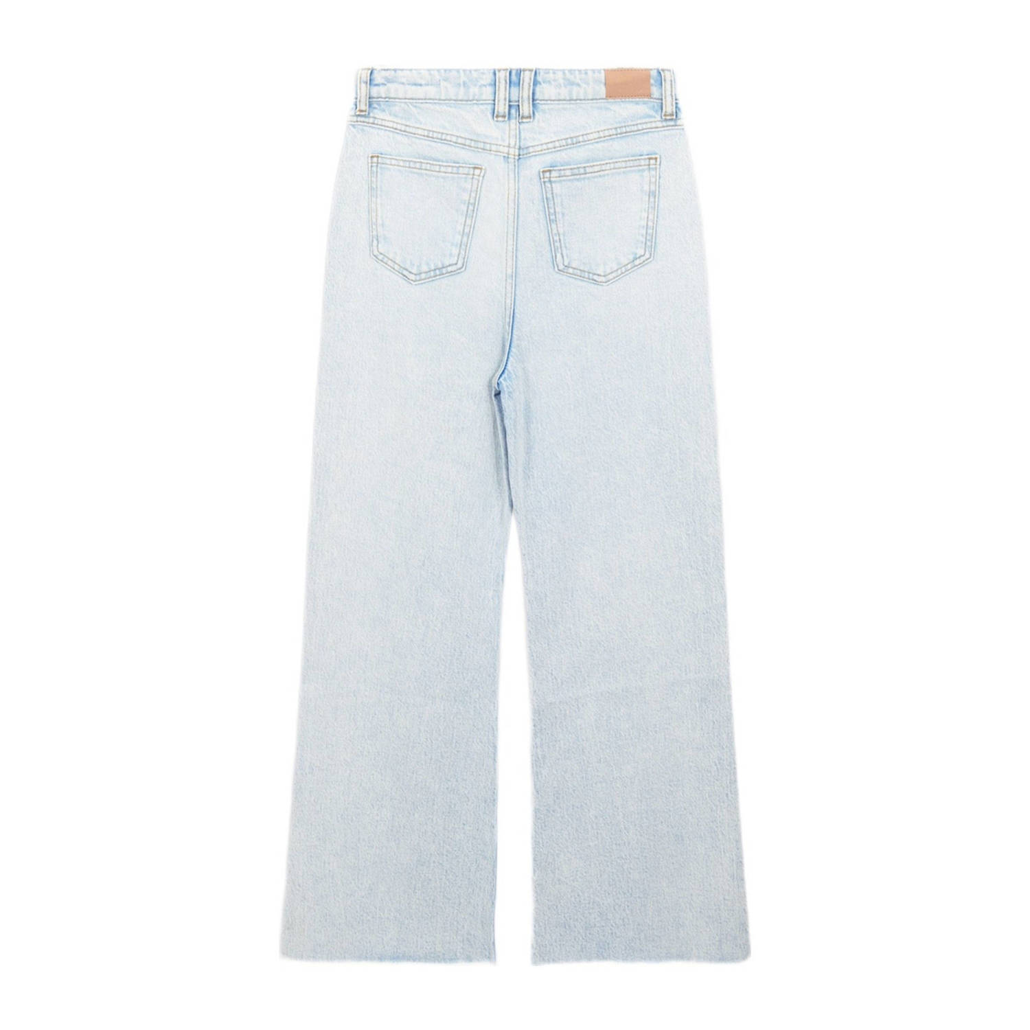 Shoeby wide leg jeans bleached blauw
