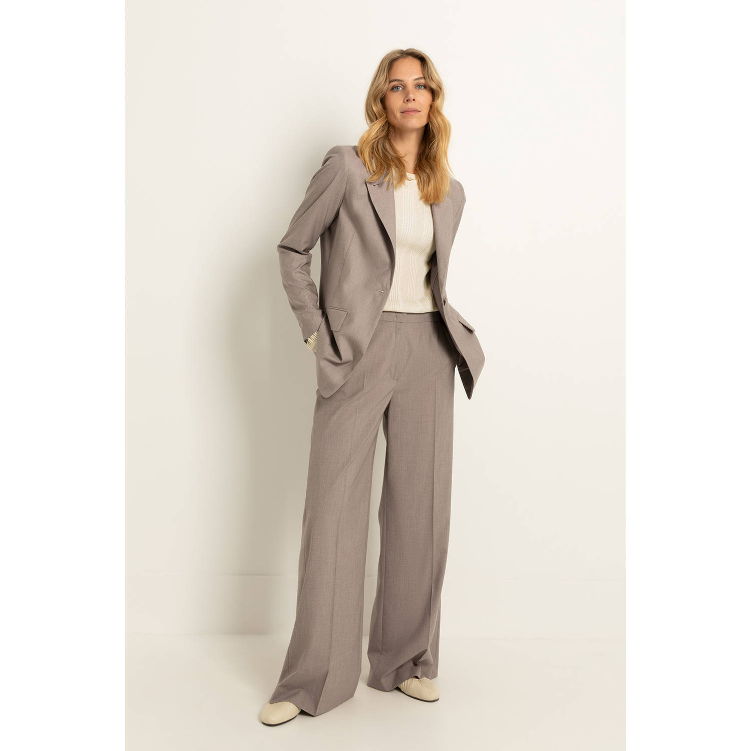 Claudia Sträter regular blazer taupe