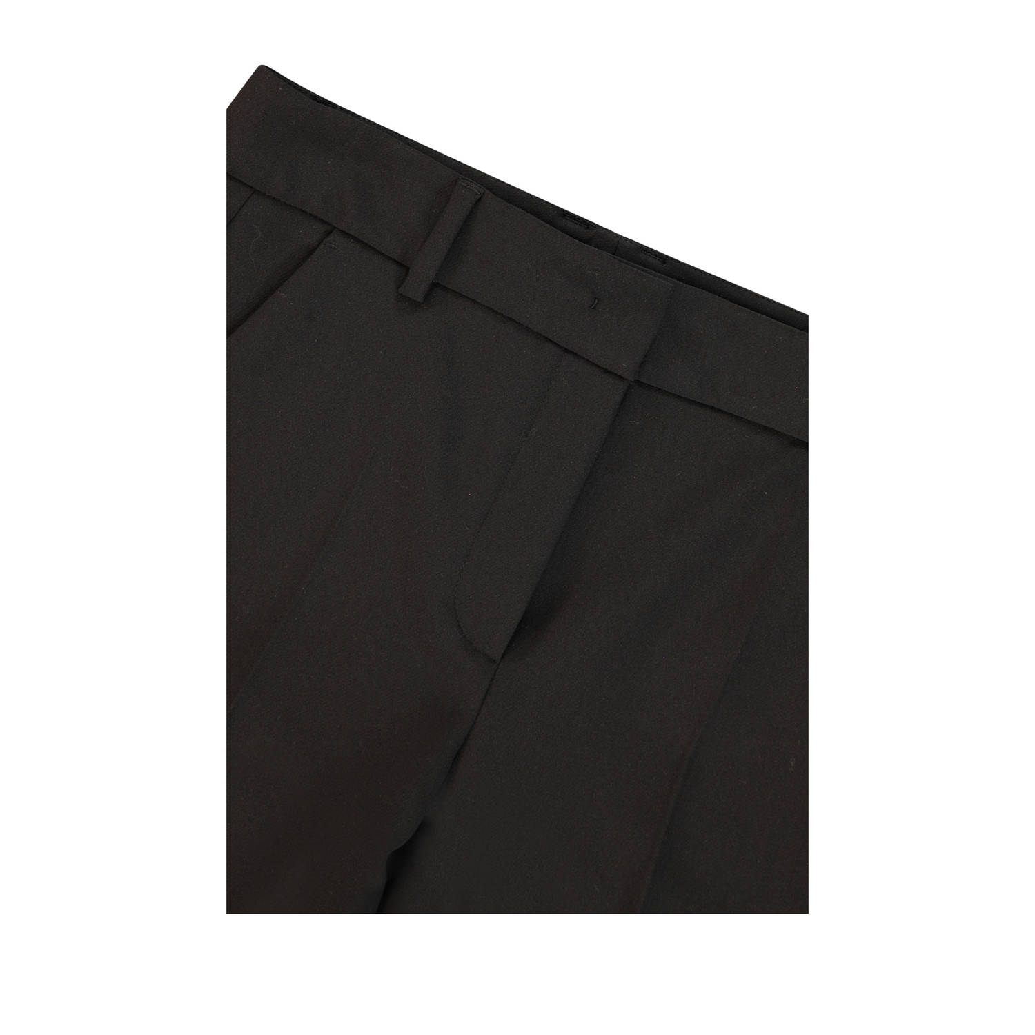 Claudia Sträter straight high waist pantalon zwart