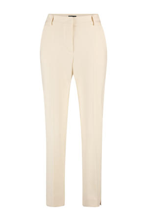 straight high waist pantalon ecru