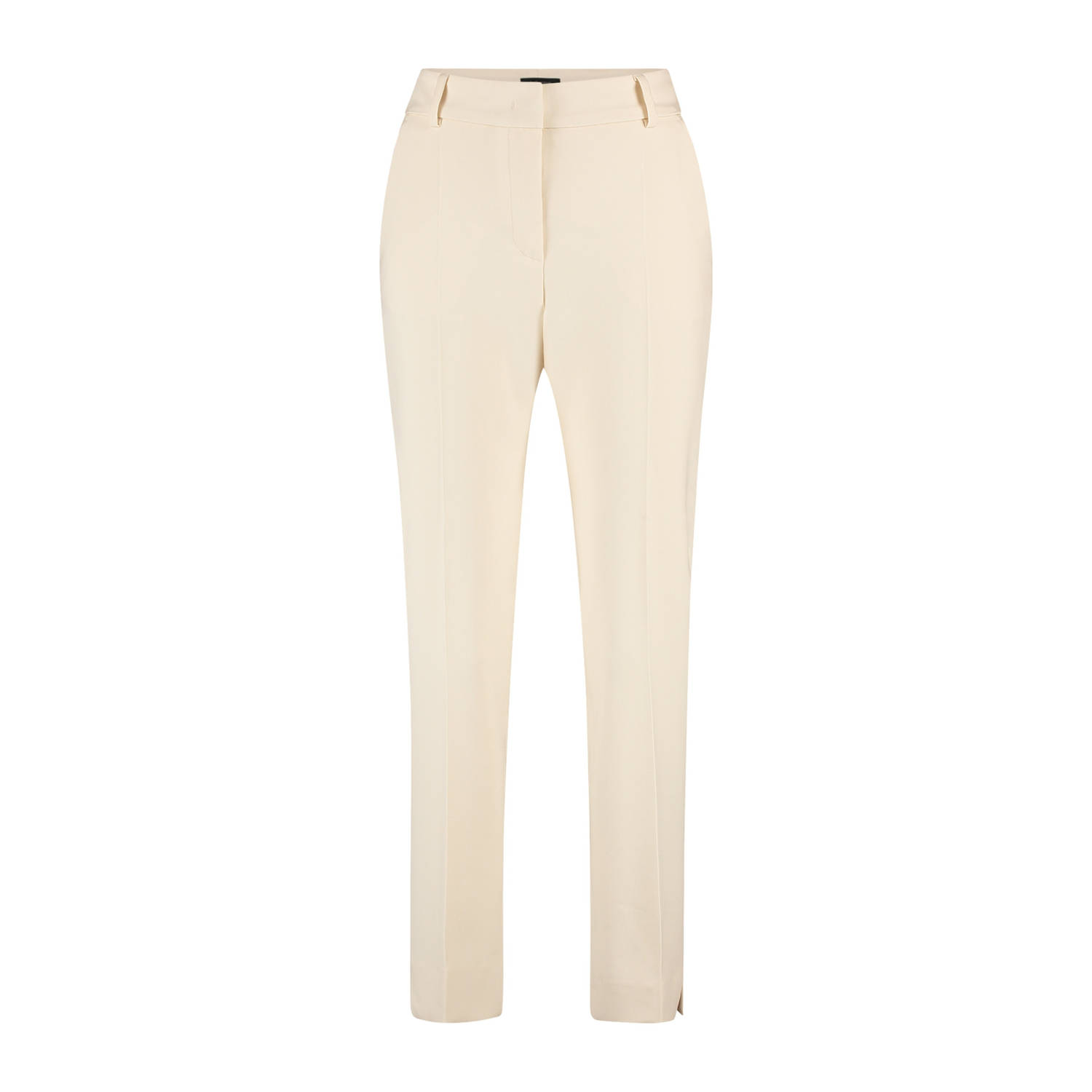 Claudia Sträter straight high waist pantalon ecru