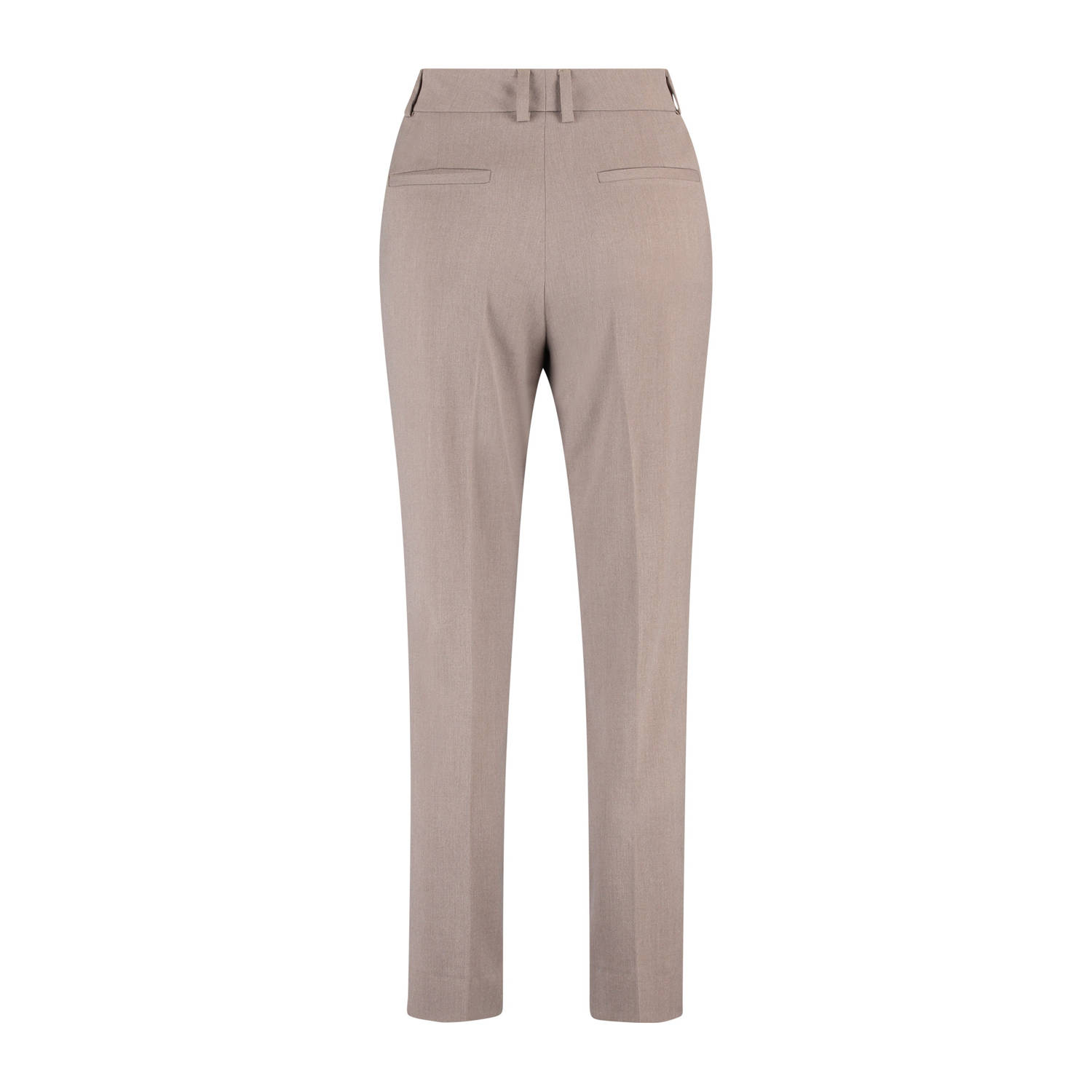 Claudia Sträter slim high waist pantalon taupe