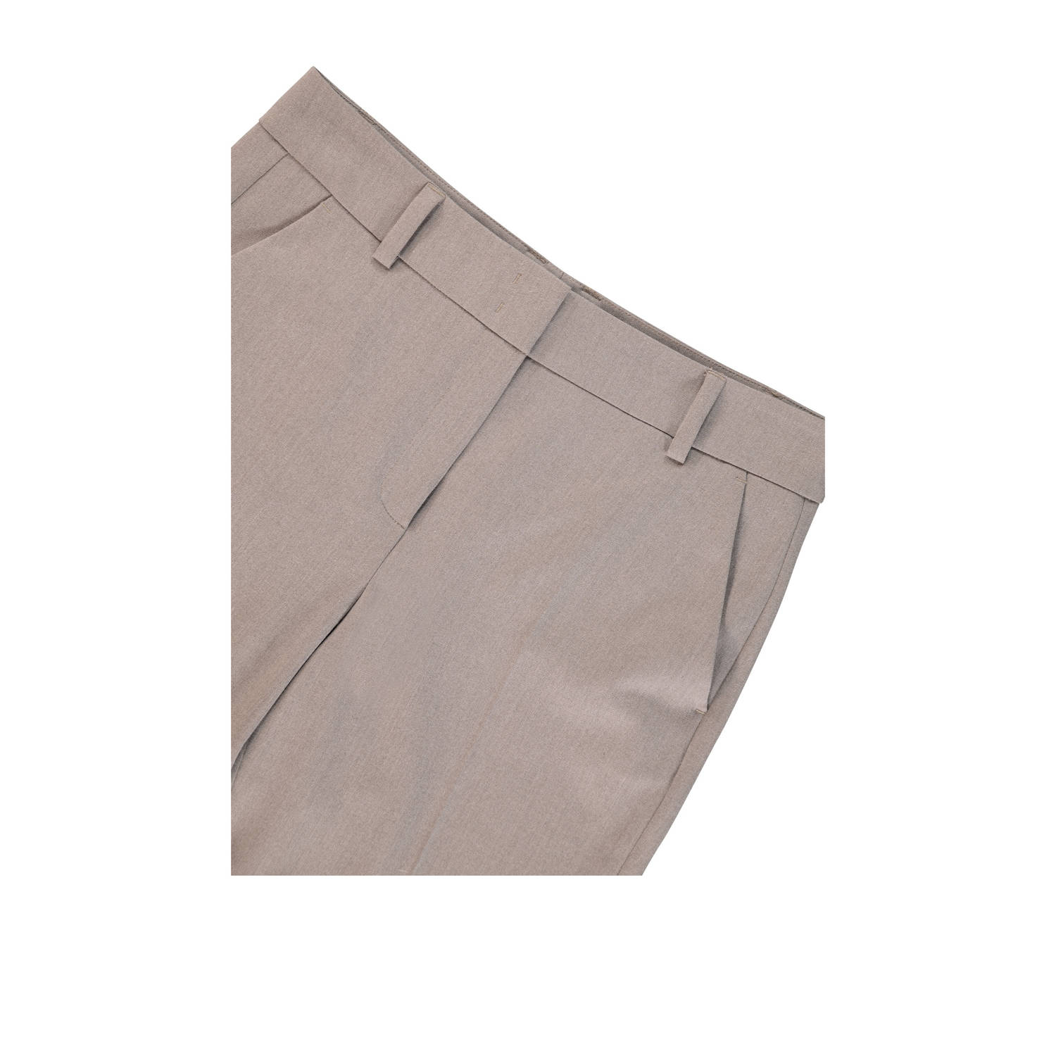 Claudia Sträter slim high waist pantalon taupe