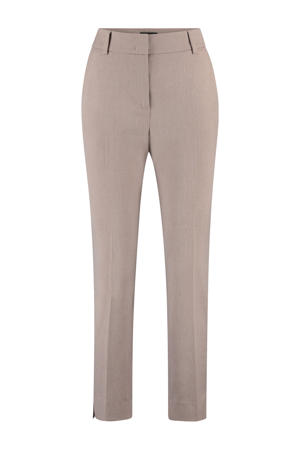 slim high waist pantalon taupe
