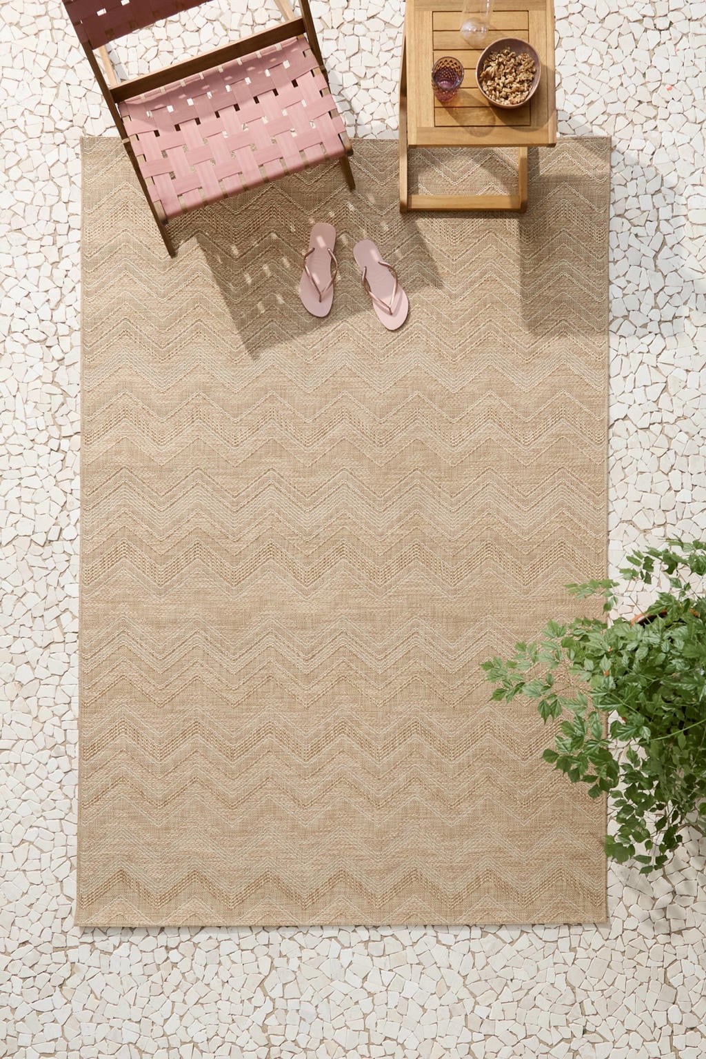 NOUS Living binnen- en buitenvloerkleed Tamyra (230x160 cm)
