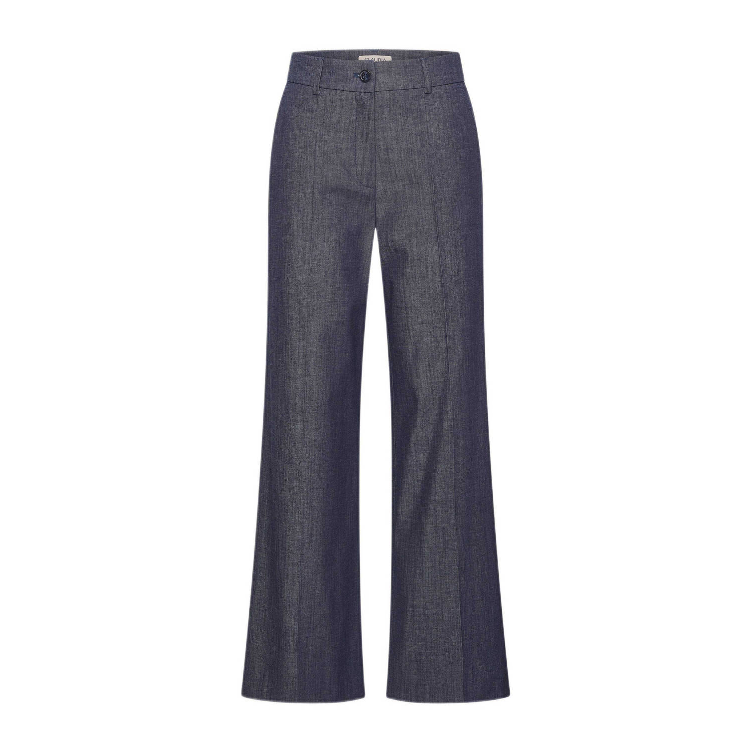 Claudia Sträter high waist wide leg jeans dark blue denim