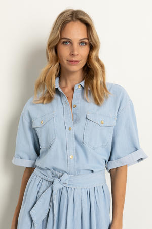 blouse lichtblauw