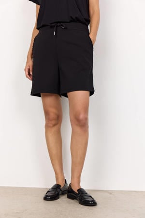 comfort fit high waist short zwart