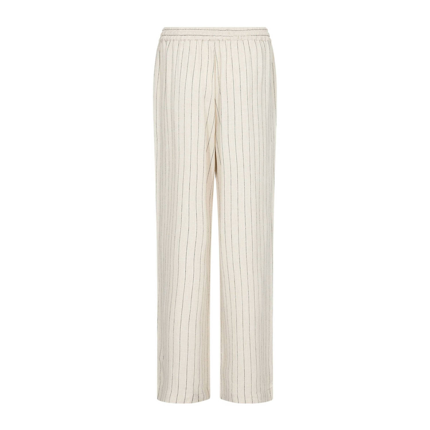 Soyaconcept wide leg high waist broek ecru