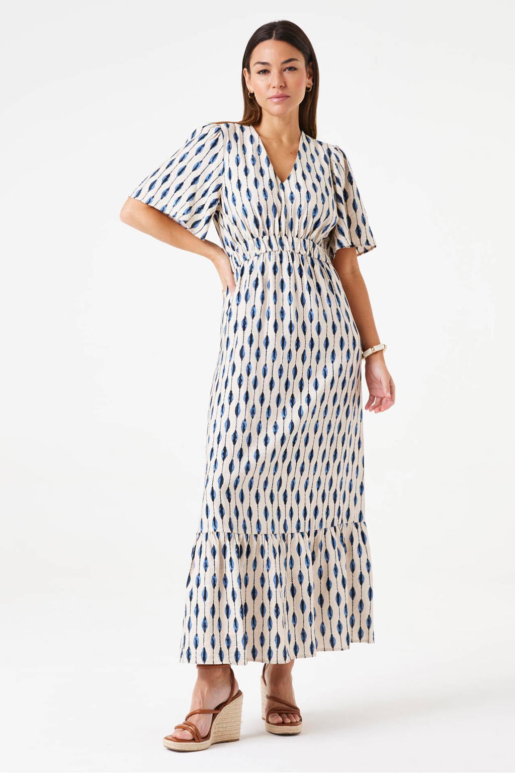 Garcia maxi jurk ecru