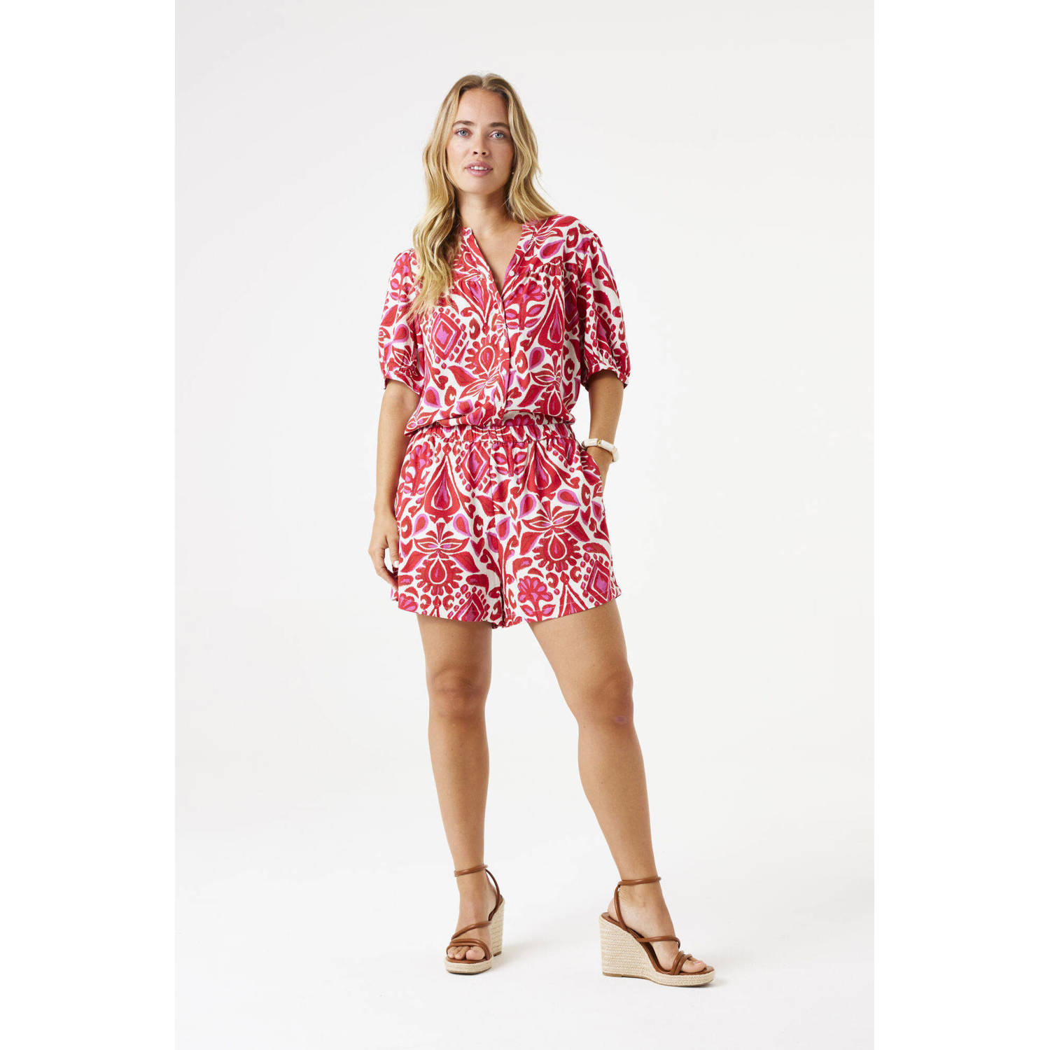 Garcia relaxed regular waist casual short rood