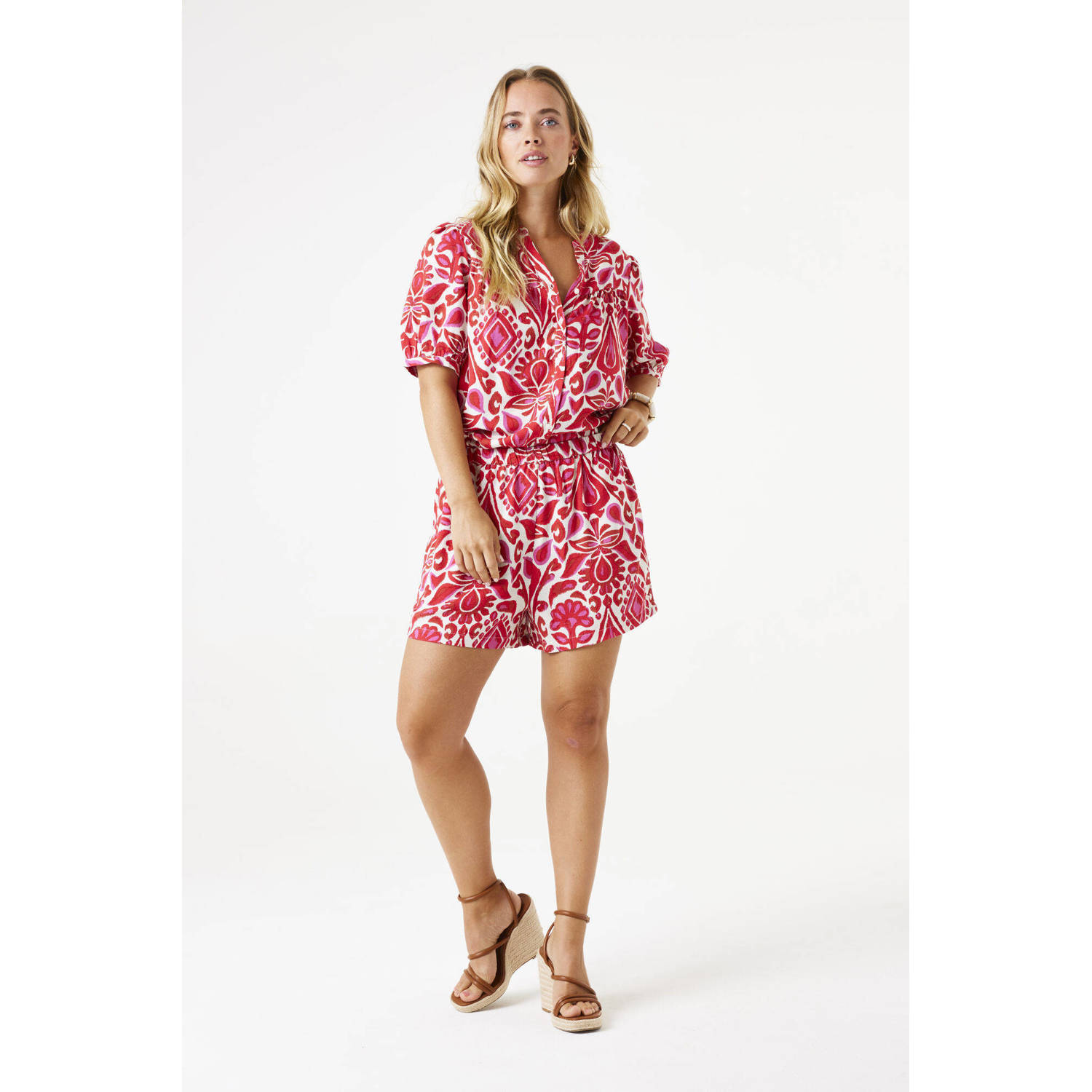 Garcia relaxed regular waist casual short rood