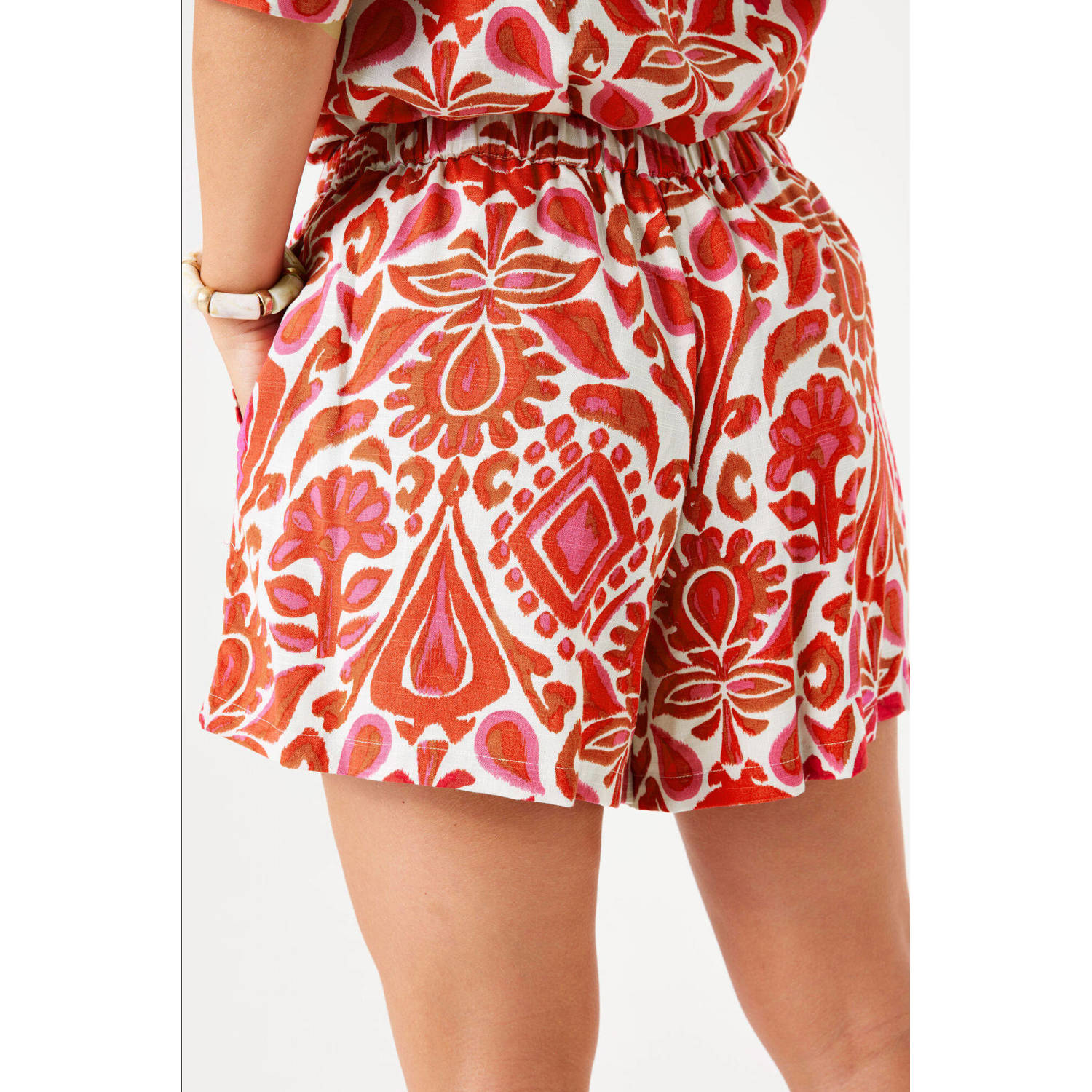 Garcia relaxed regular waist casual short rood