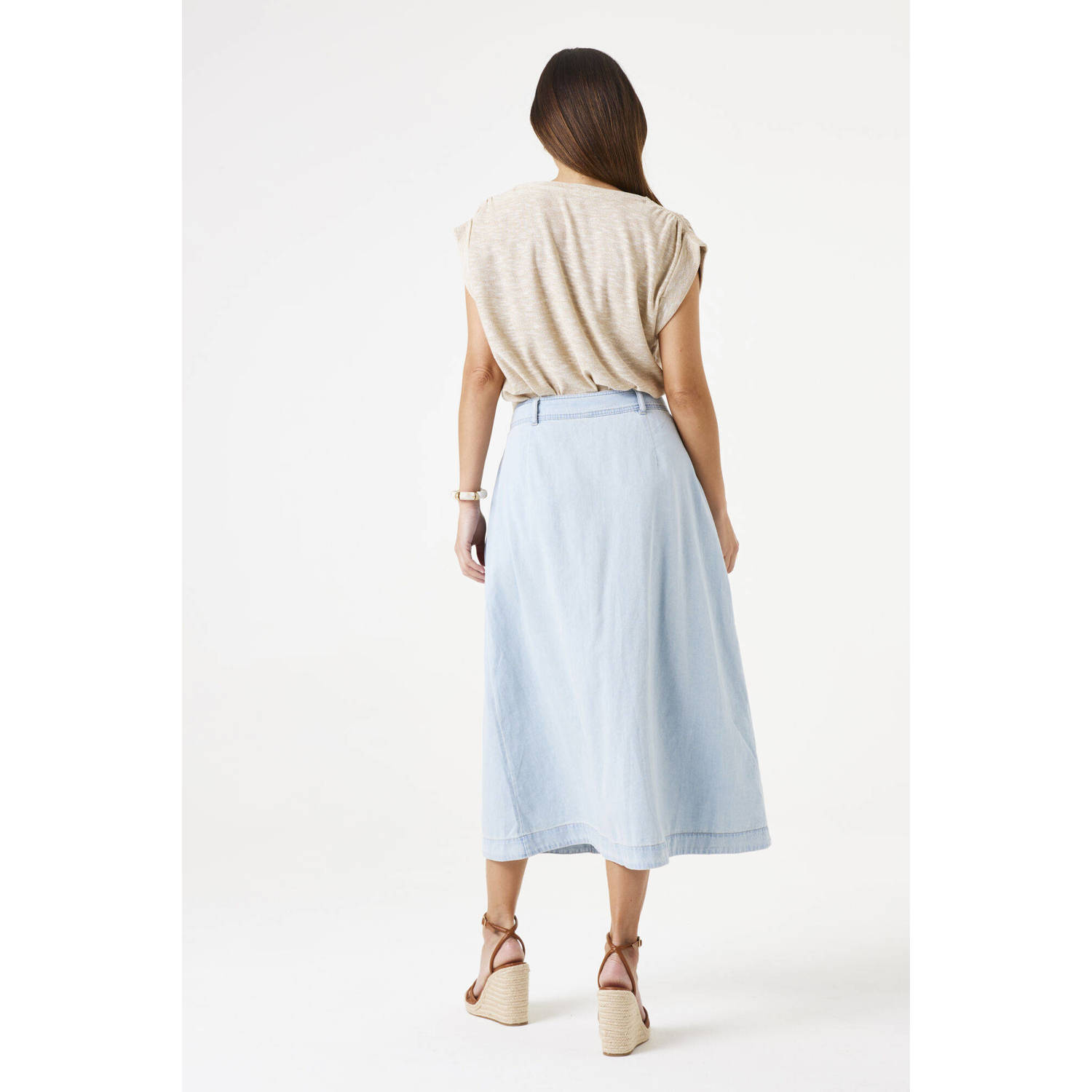 Garcia denim spijkerrok light blue denim